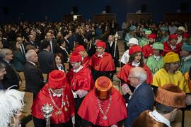 Asistentes a la investidura de Emilia Casas Baamonde como Doctora "Honoris Causa" por la Facultad de Derecho de la Universidad de Málaga. Paraninfo. Noviembre de 2022