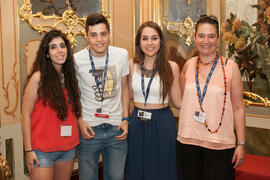 Entrega de acreditaciones. Olimpiada Española de Economía, Fase Nacional. Sala Unicaja de Conciertos María Cristina. Málaga. Junio de 2015