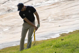 Jugador del equipo de la Universidad de Málaga. Campeonato Europeo de Golf Universitario. Antequera. Junio de 2019
