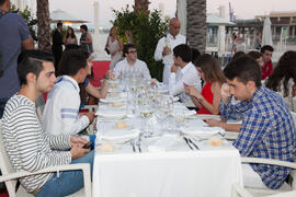 Cena de gala en el restaurante El Palmeral. Olimpiada Española de Economía, Fase Nacional. Puerto de Málaga Muelle 2 El Palmeral de las Sorpresas. Junio de 2015