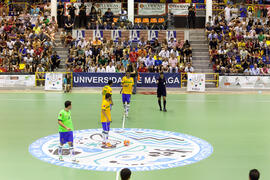 Partido Rusia contra Brasil. 14º Campeonato del Mundo Universitario de Fútbol Sala 2014 (FUTSAL). Antequera. Julio de 2014