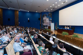 Intervención de Jesús Cano en la graduación y clausura del curso del Aula de Mayores de la Universidad de Málaga. Paraninfo. Junio de 2019