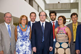 Visita oficial del Ministro Ángel Gabilondo a la Universidad de Málaga. Julio de 2009