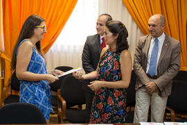 Entrega de Becas de la Cátedra Santander de Responsabilidad Social Corporativa. Facultad de Ciencias Económicas y Empresariales. Julio de 2015