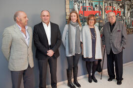 Presentación del mural de Eugenio Chicano para la Facultad de Económicas. Facultad de Ciencias Económicas y Empresariales. Diciembre de 2014