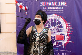 Tecla Lumbreras. Gala Inaugural de la 30 edición de Fancine de la Universidad de Málaga. Cine Albéniz. Noviembre de 2020