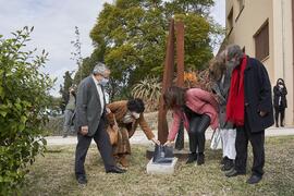 Inauguración de la escultura "Otro Vínculo", de Perry Oliver. Facultad de Filosofía y Letras. Campus de Teatinos. Enero de 2022