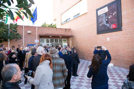 Inauguración del mural conmemorativo del 50 Aniversario de la Facultad de Económicas. Facultad de Ciencias Económicas y Empresariales. Marzo de 2019