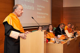 Discurso de investidura de Jorge Martínez-Vázquez como Doctor "Honoris Causa" por la Universidad de Málaga. Edificio del Rectorado. Julio de 2025
