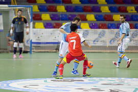 Partido Tailandia contra España. 14º Campeonato del Mundo Universitario de Fútbol Sala 2014 (FUTSAL). Antequera. Julio de 2014
