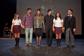 Ensayos para la Gala Inaugural de la XXIV edición de Fancine de la Universidad de Málaga. Teatro Cervantes. Noviembre de 2014
