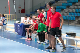 Partido Universidad Ovidius - Universidad de Akdeniz. Categoría femenina. Campeonato Europeo Universitario de Balonmano. Antequera. Julio de 2017