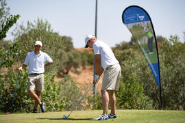 Jugada en el Campeonato Europeo de Golf Universitario. Antequera. Junio de 2019