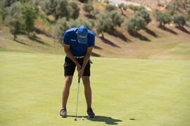 Jugador de la Universidad de Málaga. Campeonato Europeo de Golf Universitario. Antequera. Junio de 2019