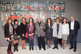 Presentación del mural de Eugenio Chicano para la Facultad de Económicas. Facultad de Ciencias Económicas y Empresariales. Diciembre de 2014