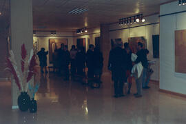 Inauguración de la exposición "Diez pintores andaluces". Marzo de 1991