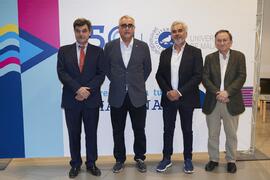 Foto de grupo. Concierto Conmemorativo del 50 Aniversario de la Universidad de Málaga. Auditorio Edgar Neville, Málaga. Junio de 2022