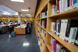 Sala de estudio. Biblioteca General. Campus de Teatinos. Enero de 2018