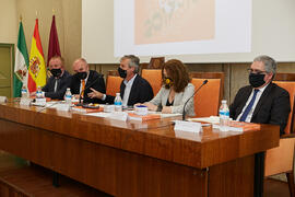 Mesa presidencial. IV Encuentro "10Graduadxs10". Facultad de Ciencias Económicas y Empresariales. Mayo de 2021