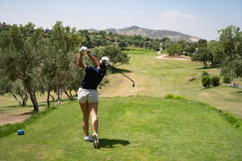 Jugadora de la Universidad de Málaga. Campeonato Europeo de Golf Universitario. Antequera. Junio de 2019
