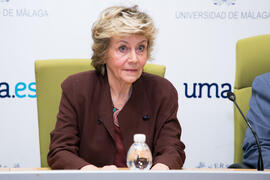 Cécile Rougier-Vidal. Presentación del libro "Celebración de París: Lugares y gentes". Edificio del Rectorado. Octubre de 2017