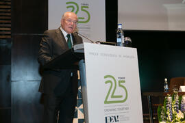 Intervención de Manuel Azuaga. Acto del 25 Aniversario del Parque Tecnológico de Andalucía. Palacio de Ferias y Congresos de Málaga. Noviembre de 2017