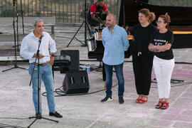 Antonio María Lara presenta el concierto de Dorantes. Cursos de Verano de la Universidad de Málaga. Ronda. Julio de 2018