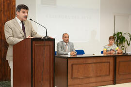Intervención de Gaspar Garrote. Graduación de los alumnos del CIE de la Universidad de Málaga. Centro Internacional de Español. Julio de 2014