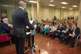 Eugenio José Luque en la clausura del 50 Aniversario de la Facultad de Económicas. Facultad de Ciencias Económicas y Empresariales. Marzo de 2016