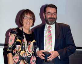Cena de gala con motivo al homenaje para los jubilados y personal que cumple 25 años de servicio en la Universidad de Málaga. Hotel Barceló. Febrero de 2009