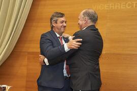 Toma de posesión de Alberto Fernández Gutiérrez como nuevo Vicerrector Adjunto de Atención a Estudiantes de la Universidad de Málaga. Edificio del Rectorado. Abril de 2024