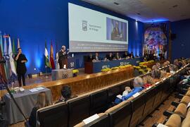 Discurso de Francisco de la Torre. Entrega de la Medalla de Oro de la Universidad de Málaga al Ayuntamiento de la capital. Paraninfo. Noviembre de 2023