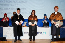 Investidura de Andrea Goldsmith como doctora "Honoris Causa" por la Escuela Técnica Superior de Ingeniería de Telecomunicación de la Universidad de Málaga. Paraninfo. Octubre de 2024