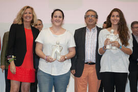 Entrega del Trofeo Rectora. Gala del Deporte Universitario. Escuela Técnica Superior de Ingeniería de Telecomunicaciones. Junio de 2015