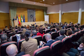 Toma de Posesión de los nuevos profesores titulares y directores de secretariado de la Universidad de Málaga. Edificio del Rectorado. Febrero de 2018