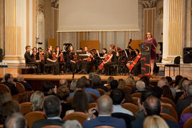 Presentación de la entrega de medallas del Ateneo. Teatro María Cristina. Abril 2015