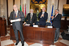 Nombramiento de Eugenio Chicano como miembro de la Real Academia de Bellas Artes de San Telmo. Salón de los Espejos, Ayuntamiento de Málaga. Septiembre de 2016