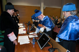 Investidura como Doctor "Honoris Causa" de Antonio Luque por la Facultad de Ciencias de la Universidad de Málaga. Edificio del Rectorado. Octubre de 2016