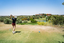 Jugadora de la Universidad de Málaga. Campeonato Europeo de Golf Universitario. Antequera. Junio de 2019
