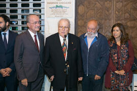 Inauguración de la placa conmemorativa de la Casa Natal de Eugenio Chicano. Málaga. Octubre de 2017