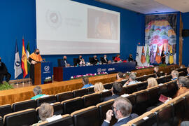Lectura de lección inaugural. Apertura del Curso Académico 2020/2021 de la Universidad de Málaga. Paraninfo. Septiembre de 2020