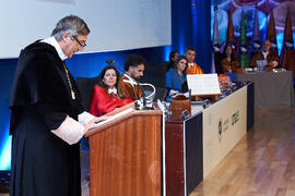 Discurso de Teodomiro López. Investidura de Andrea Goldsmith como doctora "Honoris Causa" por la Escuela Técnica Superior de Ingeniería de Telecomunicación de la Universidad de Málaga. Paraninfo. Octubre de 2024