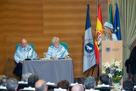 Discurso de "laudatio". Investidura de Miguel Sáenz Sagaseta y Brian Harris como Doctores "Honoris Causa" por la Facultad de Filosofía y Letras de la Universidad de Málaga. Edificio del Rectorado. Febrero de 2020