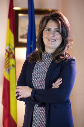 Retrato de Ana José Cisneros Ruiz, Vicedecana de Ordenación y Coordinación Académica de la Facultad de Económicas. Facultad de Ciencias Económicas y Empresariales. Marzo de 2016
