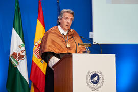 Discurso de Javier López. Investidura de Bernardo Quintero como Doctor "Honoris Causa" por la Universidad de Málaga. Paraninfo. Marzo de 2025