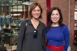 María Jesús Martínez Silvente y Beatriz Lacomba Arias. Jornadas de Puertas Abiertas de la Universidad de Málaga. Complejo Polideportivo Universitario. Abril de 2016