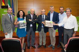 Presentación del coleccionable de Diario Sur "Estampas de Málaga 2". Edificio del Rectorado. Septiembre de 2016
