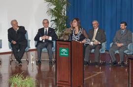Entrega de distinciones por el Día de Andalucía. Escuela Técnica Superior de Ingeniería Informática. Febrero de 2007