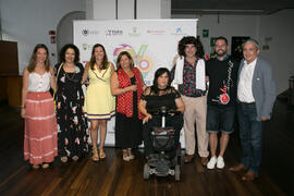 Selu García Cossío con invitados. Actuación solidaria "La Chirigota del Selu". Cursos de Verano de la Universidad de Málaga. Vélez-Málaga. Julio de 2019