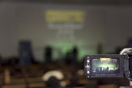 Presentación de videoclip y concierto del taller "1+1 Fusión Cultural Atalaya, 2ª Fase" por la Universidad de Málaga. Paraninfo. Abril de 2010